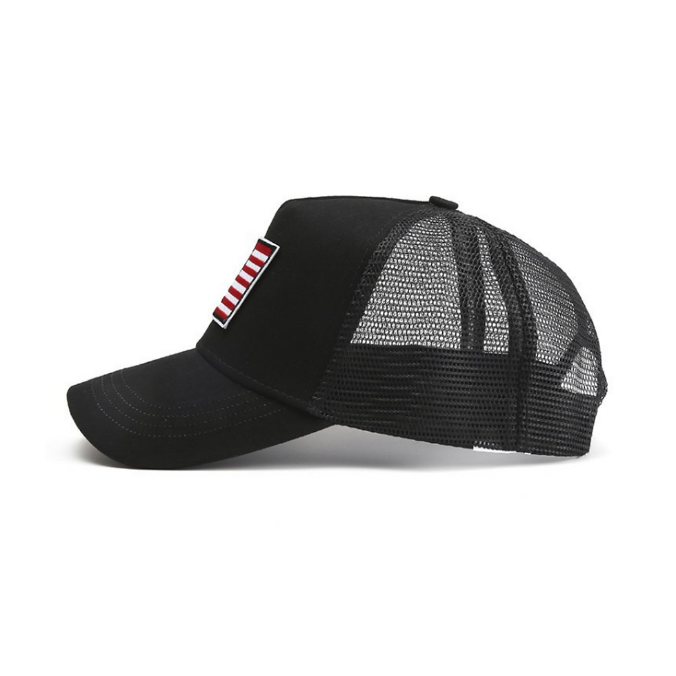 Thumbnail: American Flag Trucker Hat With Adjustable Strap