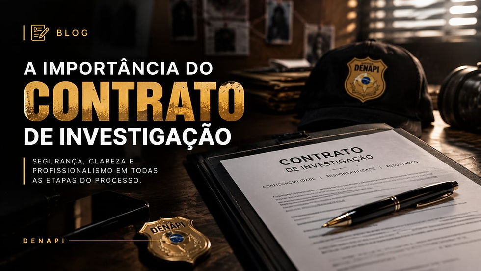 A importância do contrato de investigação: segurança, clareza e profissionalismo