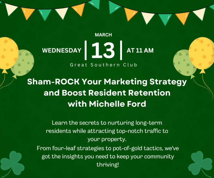 Sham-Rock Your Marketing Strategy and Boost Resident Retention with Michelle Ford!