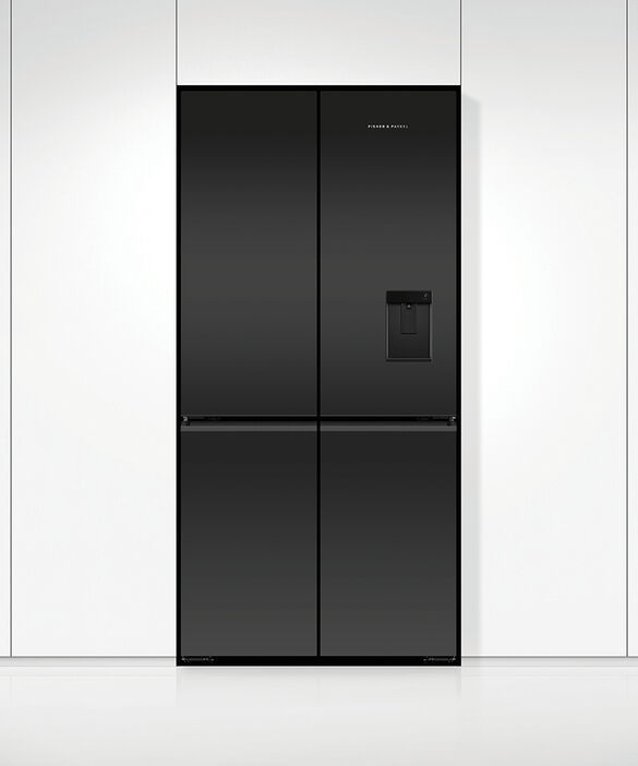 Thumbnail: Freestanding Quad Door Refrigerator Freezer, 90.5cm, 690L, Ice & Water