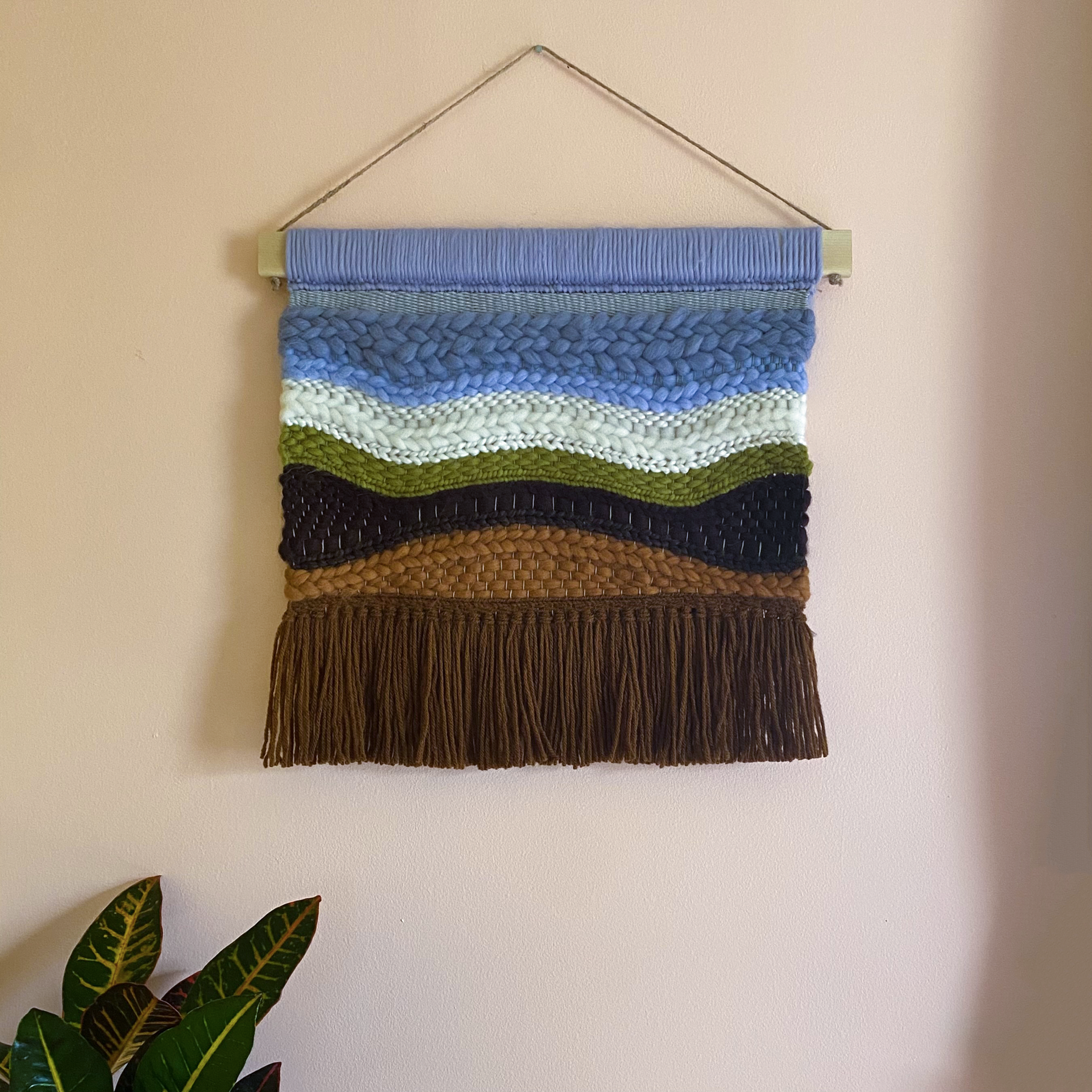 "Snowcap Mountain" Large Weaving
