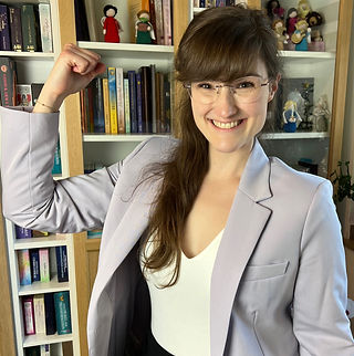 Ich hebe motivierend den Arm und die Faust in die Höhe.