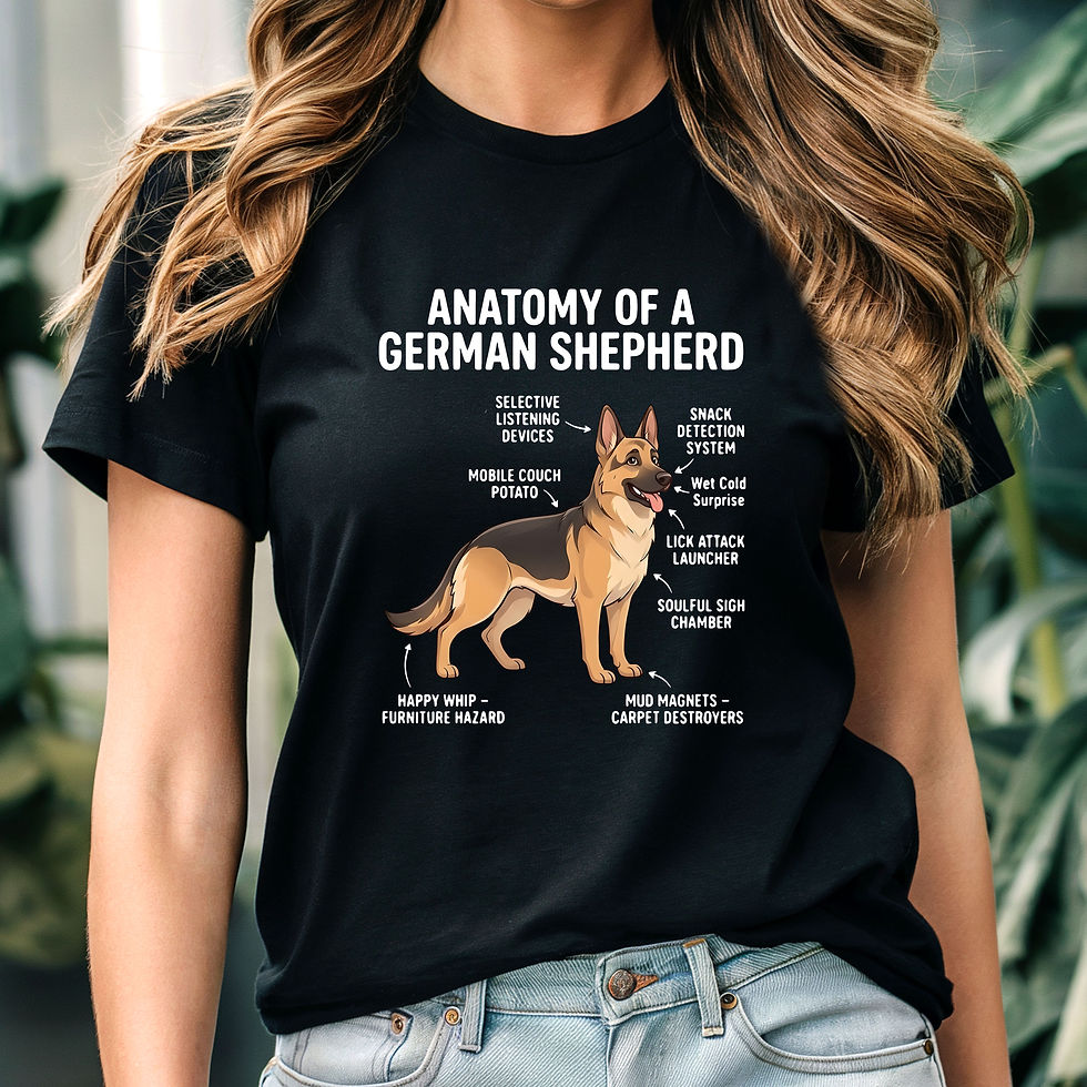 Anatomy of a German Shepherd funny dog lover shirt