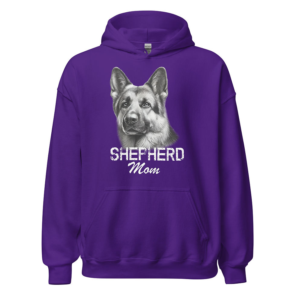 Thumbnail: cozy german shepherd mom hoodie gift for proud dog owners