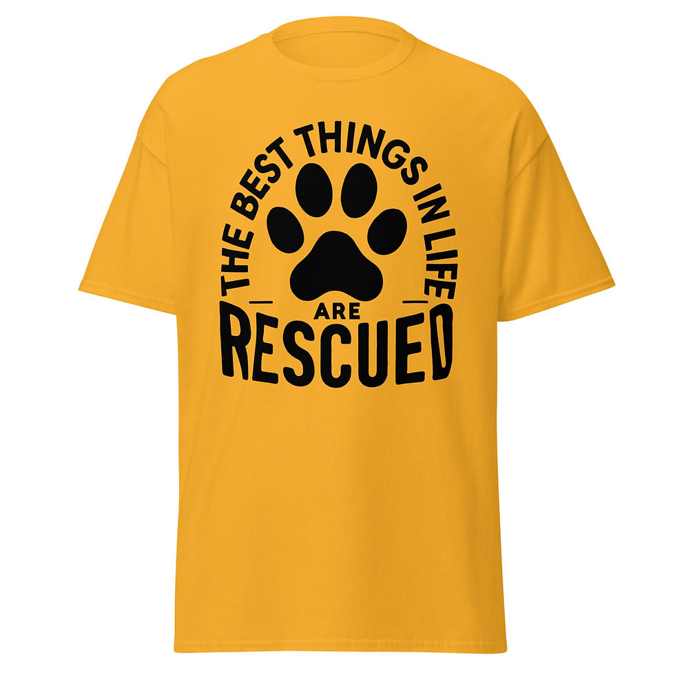 Thumbnail: Rescue dog apparel t-shirt for animal lovers