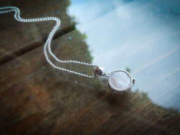 New Pink Shell Necklace・Ring