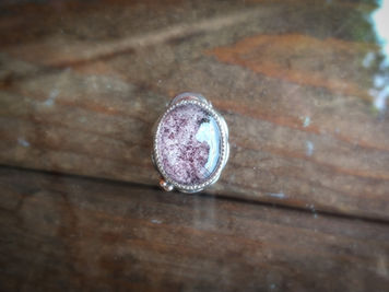 New Collection Pink Garden Quartz Pin Broach 【3】