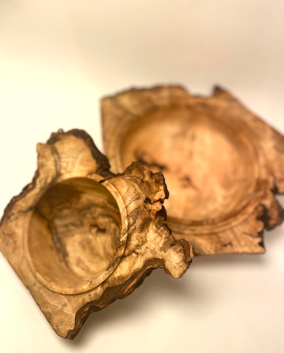 Thumbnail: Cypress Burl Nesting Bowls (set of 2)