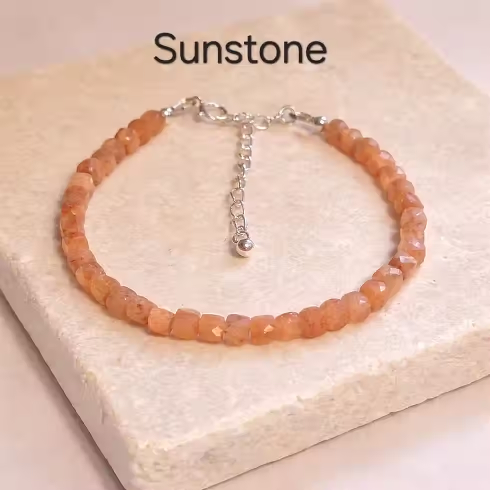 Sunstone Gemstone Bracelet