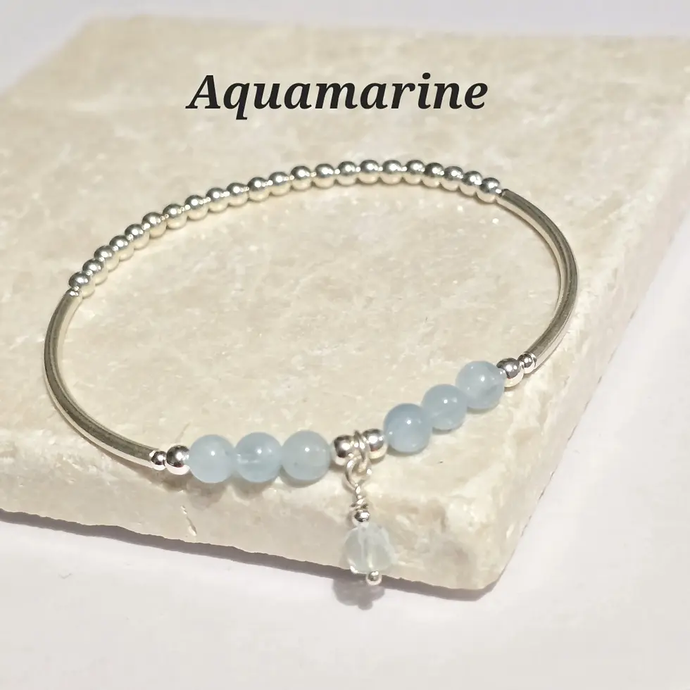 Thumbnail: Aquamarine Charm Bracelet