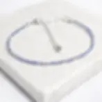 Thumbnail: Dainty 2mm Tanzanite Gemstone Bracelet