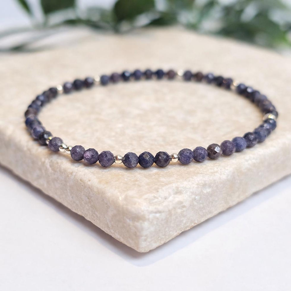 Thumbnail: Dainty Sapphire Stretch Bracelet