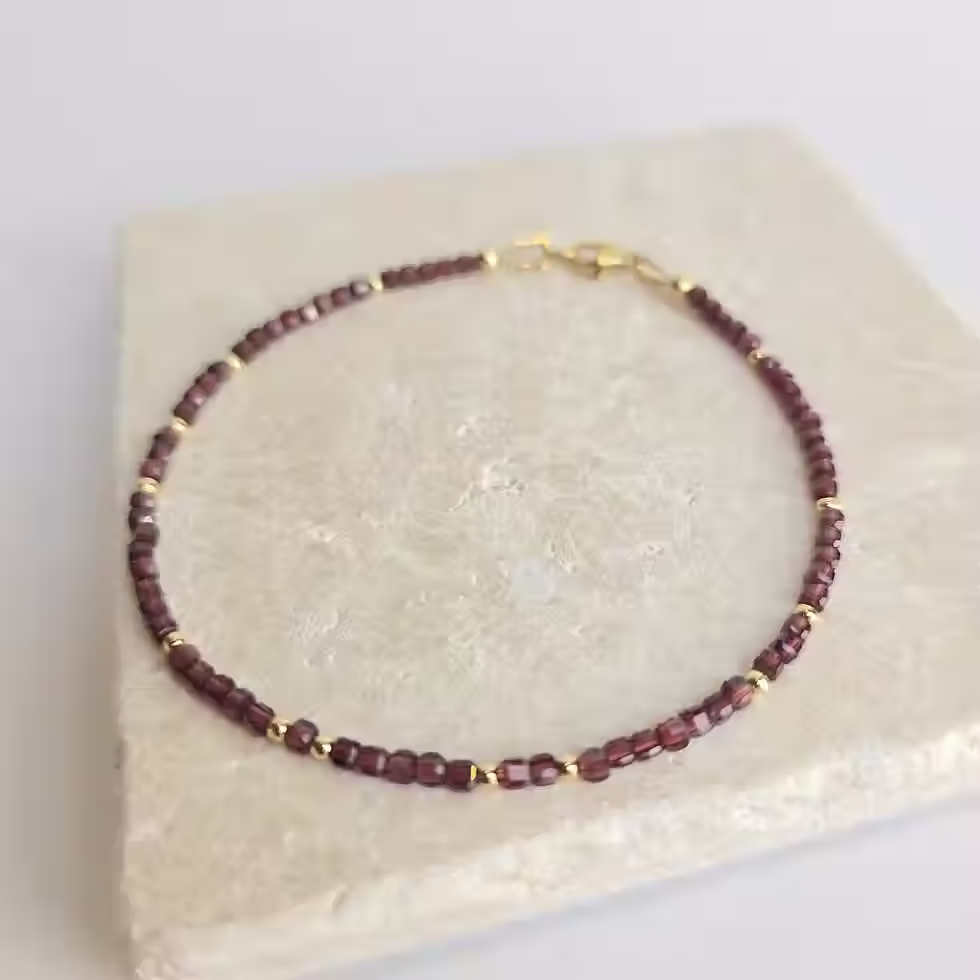 Thumbnail: Garnet Gemstone Bracelet