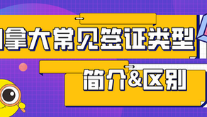 加拿大常见签证类型及区别