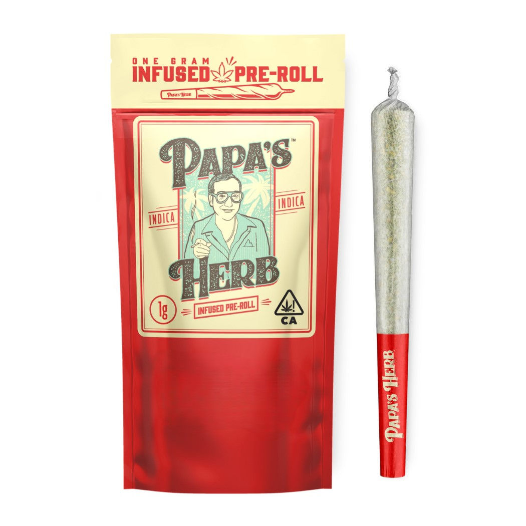 Papa's Herb Preroll Infused Razzberry Zlushie (I) 1g (45.7% THC)