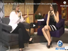 "Alterações Bucais por Transtornos Alimentares"
Dra. Luana Campos em entrevista ao program