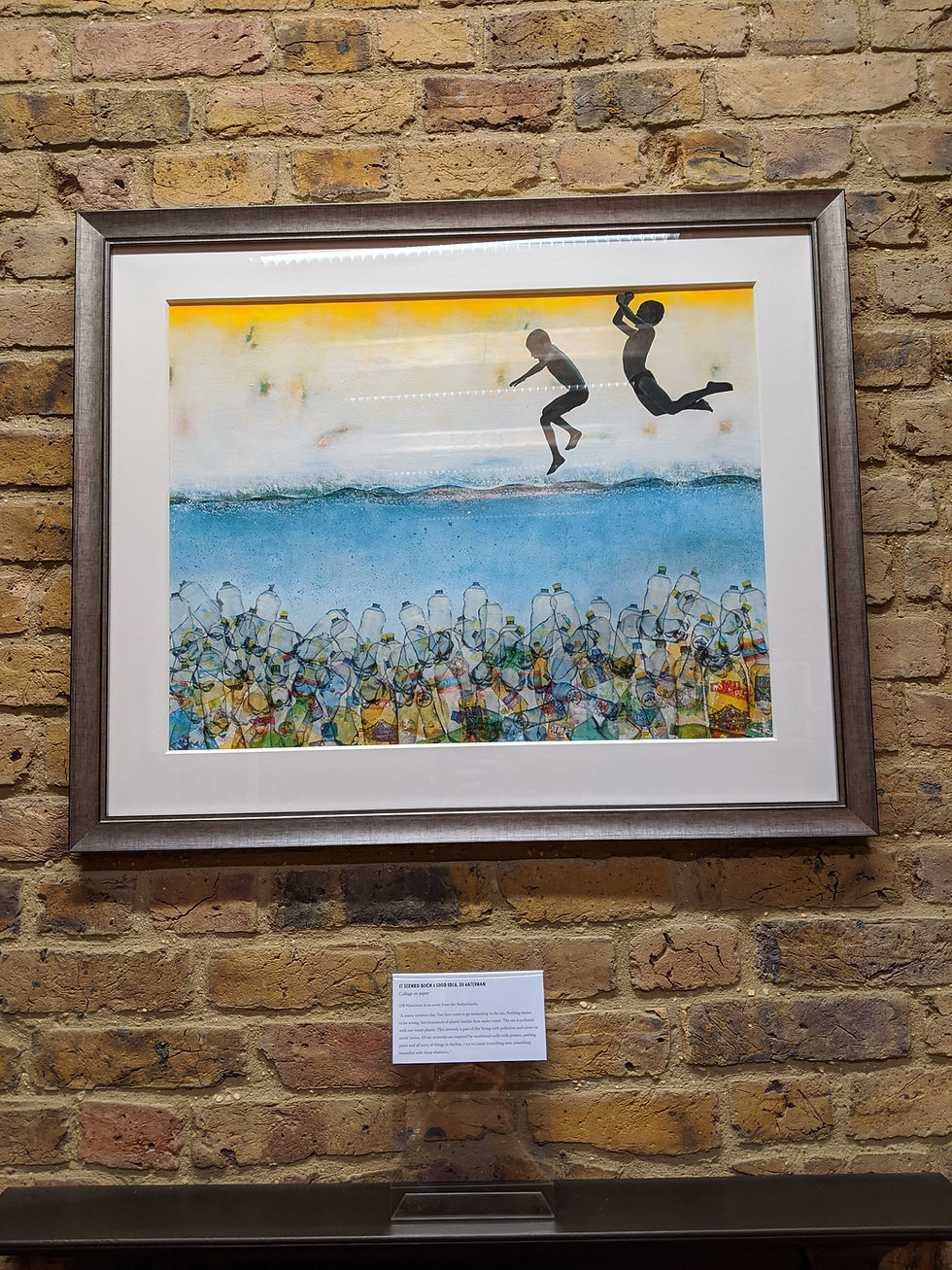The painting 'IT SEEMED SUCH A GOOD IDEA' on the wall during the exhibition at The Royal Academie of Arts London