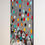 Thumbnail: Right side of painting in concrete look canvas with 5 children in black and white looking up at colorful circles falling down