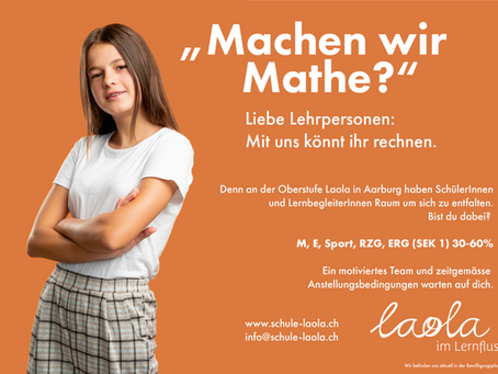Machen wir Mathe? LernbegleiterInnen gesucht.