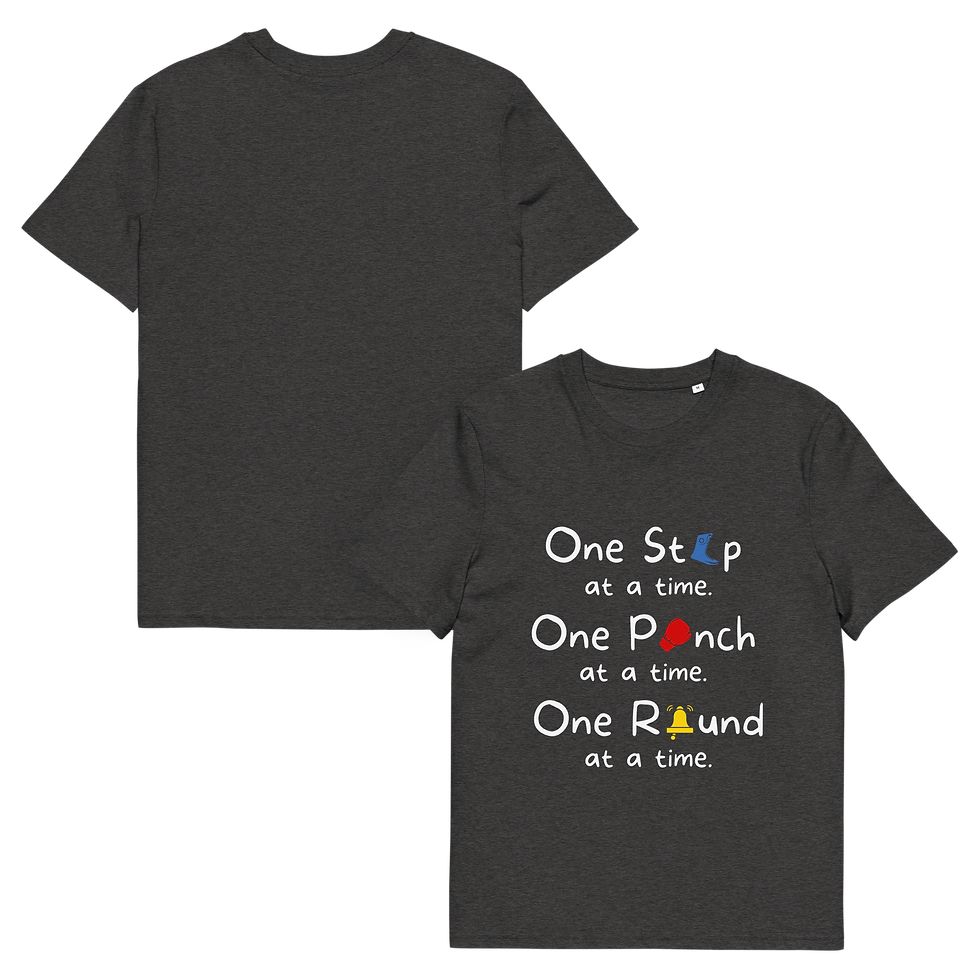 Thumbnail: One Step at a Time - Unisex organic cotton t-shirt (dark)