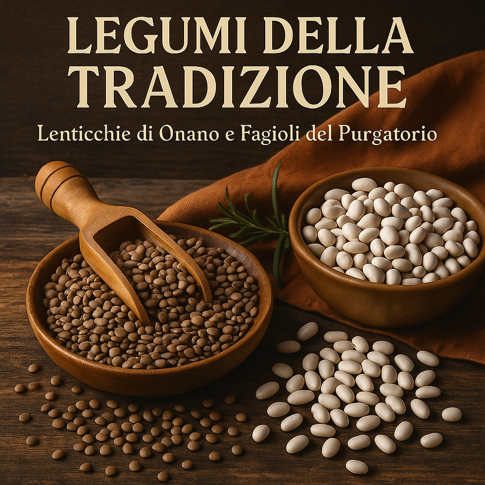 🌾 Legumi della Tradizione: Le Lenticchie di Onano e i Fagioli del Purgatorio