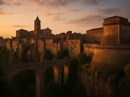 🌉 Civita Castellana: Where History Becomes Stone and the Gaze Runs Through Gorges, Fortresses, and Silence