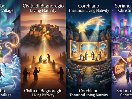 🏰 Tuscia.. luci, boschi e presepi