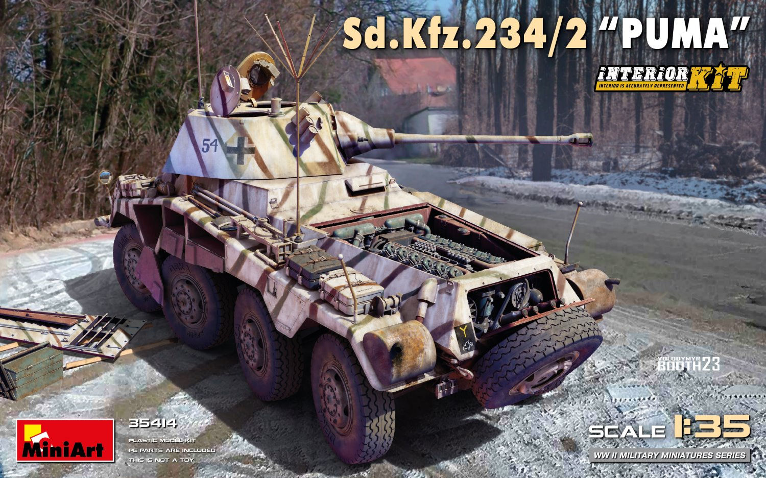 Mini art Sd.Kfz.234/2 “Puma”. Kit Interieur 1:35
