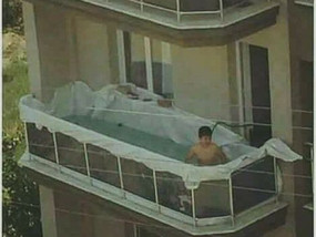 Piscina na varanda? Pode isso, Arnaldo?