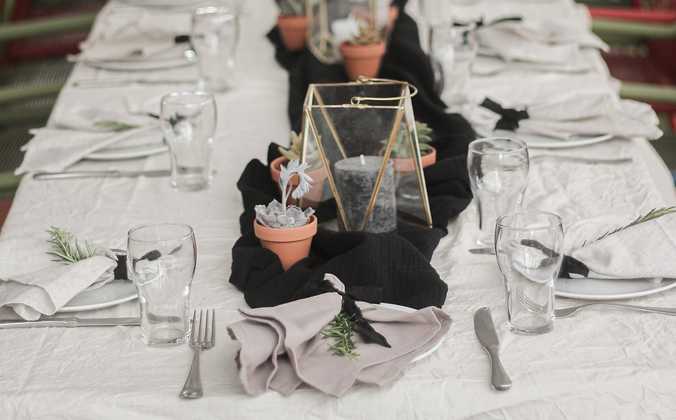 stylist inhuren voor tafelstyling personeelsfeest