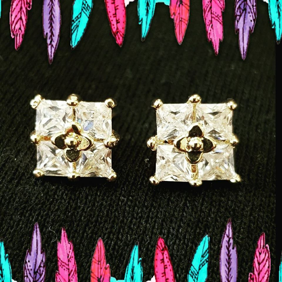 Orecchini Placcati in Oro 18K con Zirconi