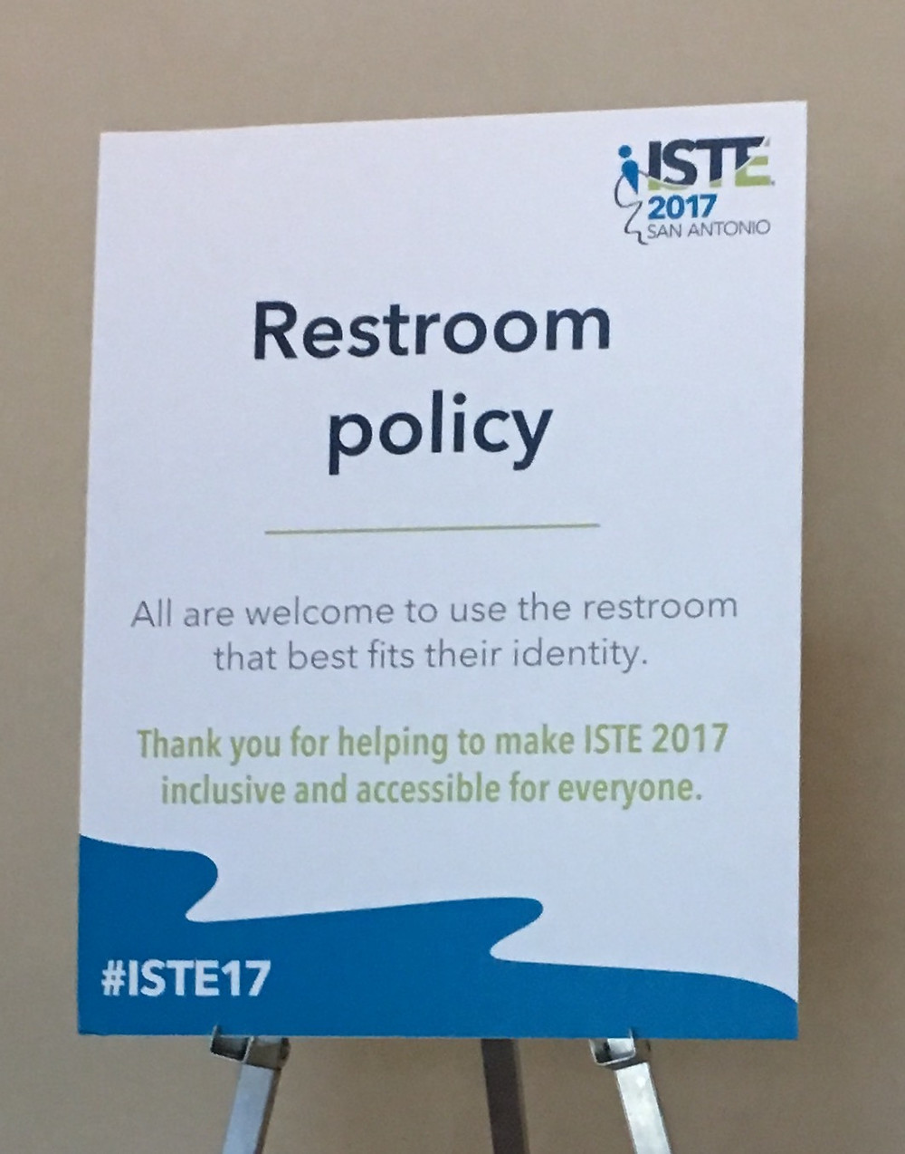 restroom policy iste conference