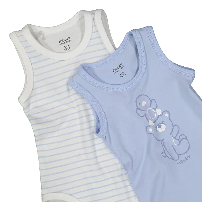 Miniatura: Confezione bipack body senza maniche neonato