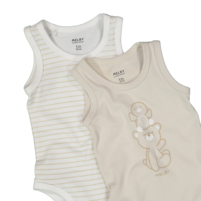 Miniatura: Confezione bipack body senza maniche unisex