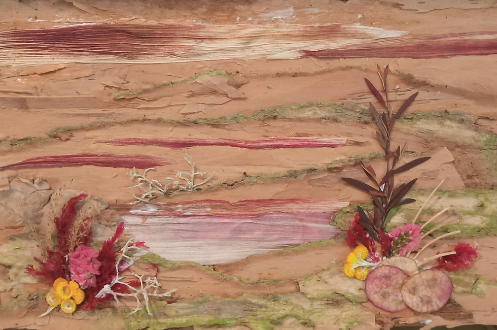 Pressed Beauty-Art from the garden