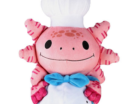 Overcooked Axolotl Chef Plush