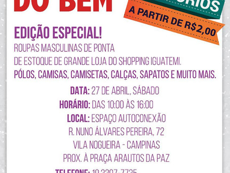 Bazar do Bem 27/04