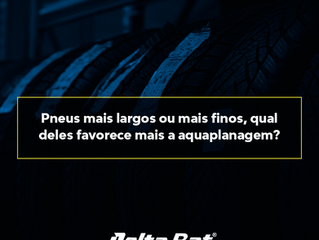 Em época de chuvas, pneus mais largos favorecem a aquaplanagem?