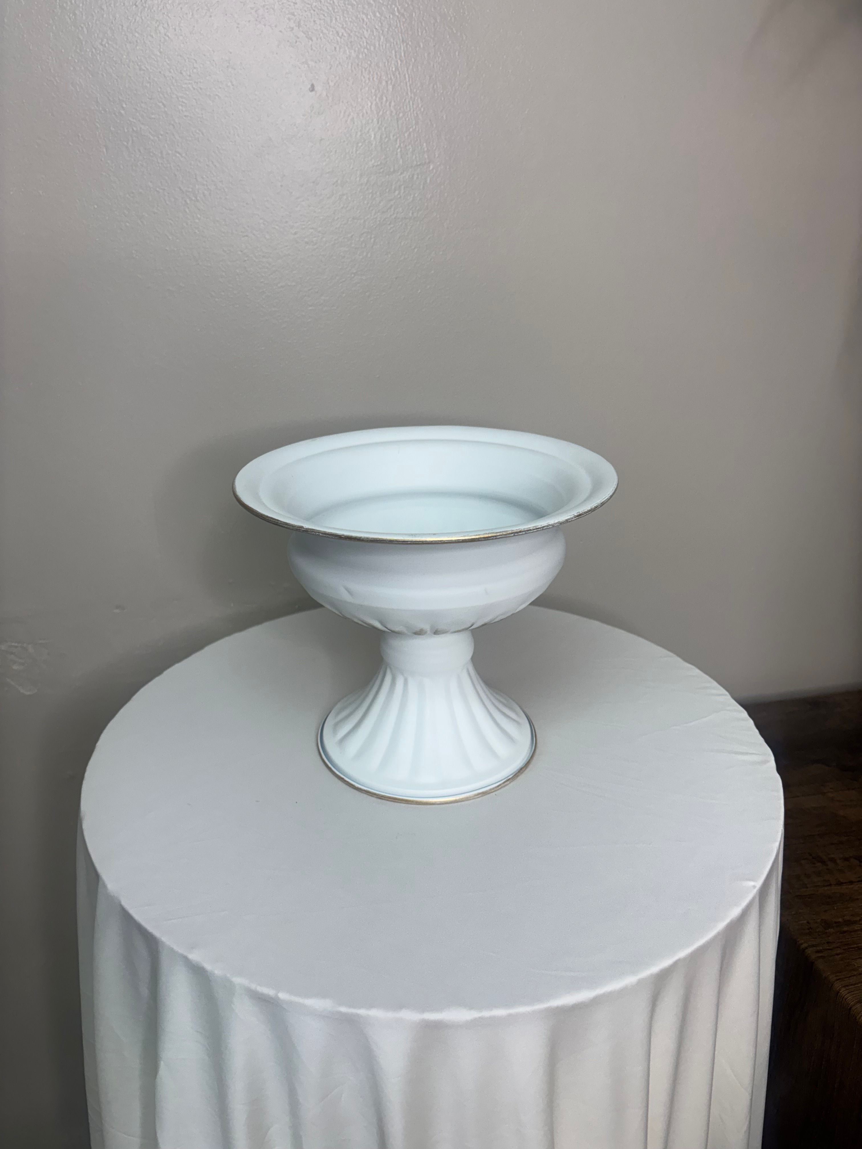 White Distressed Floral Base