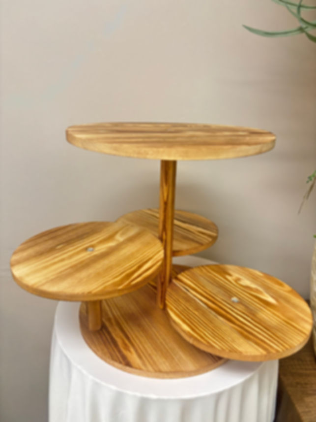 Wooden Tiered Food Display