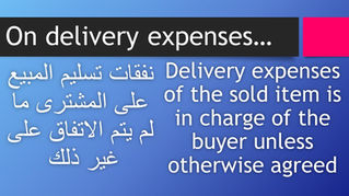 On delivery expenses...