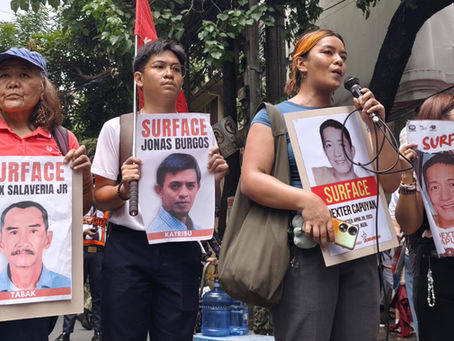 Sa Pandaigdigang Araw ng mga Biktima ng Sapilitang Pagkawala, Panaghiusa nananawagan na ilitaw sina De Jesus, Capuyan, Salaveria, Jazmines, Balao, Burgos, at lahat ng Desaparecidos
