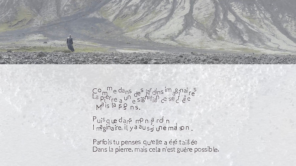 Film du livre d'artiste UNE PIERRE - KLÖPP de Sigurdur Ingolfsson et Bernard Alligand
