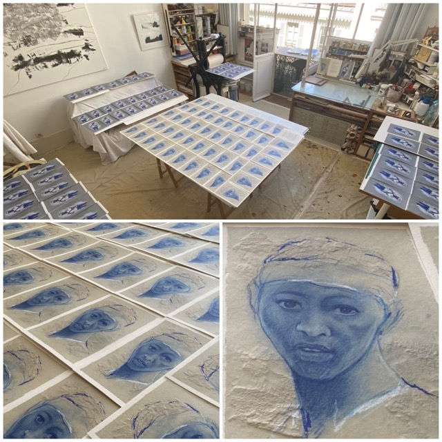 SI LE VENT DU NORD ouvrait la porte. Livre d'artiste d’Alain Freixe et Ernest Pignon-Ernest Editions d'art FMA 2