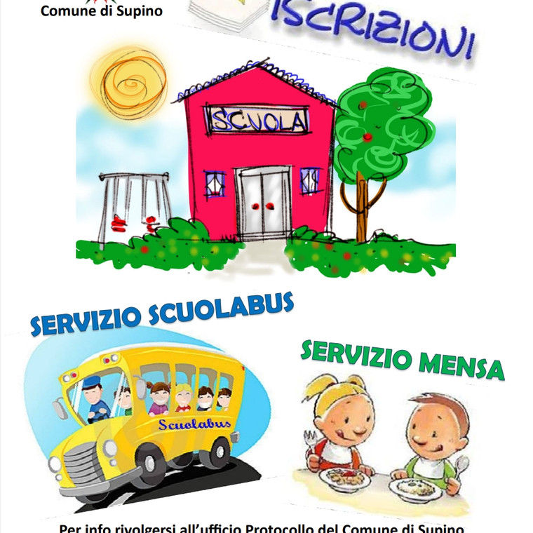 AVVISO: APERTE ISCRIZIONI SERVIZIO MENSA E SCUOLABUS