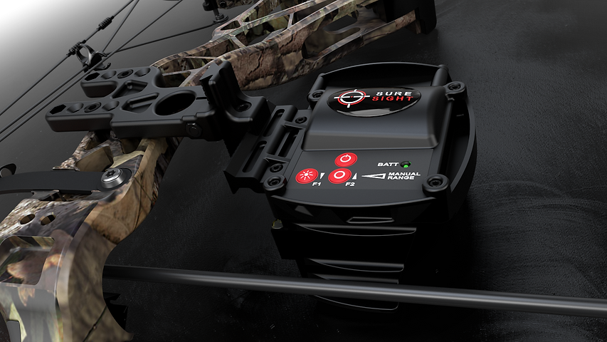 Sure Sight Automatic bow sight suresight, Garmin Xero, Automatic Bow Sight, Bow Hunting, Hunting, Archery, Shooting, target distances, aim, shot, sight tapes