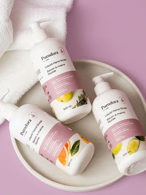 Création d'étiquette de produits pour Puradora