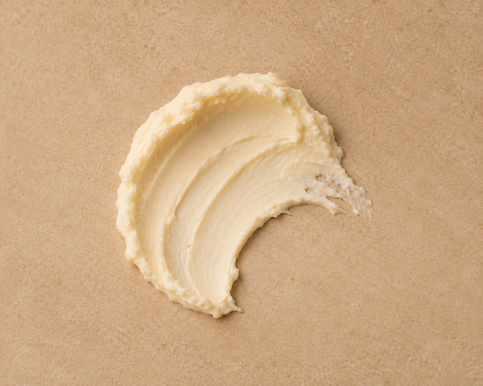 Thumbnail: Creamy texture of Oat Milk & Honey Whipped Body Butter showing smooth, whipped consistency and rich moisture.