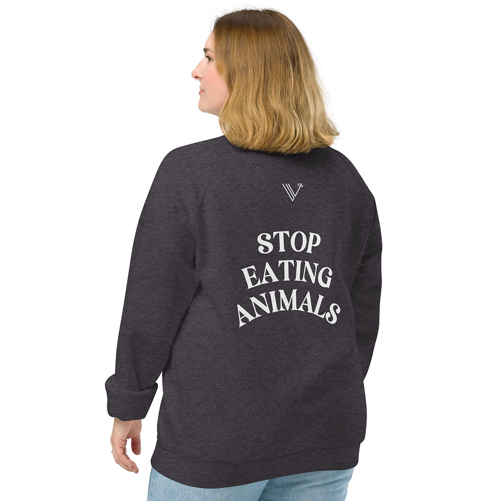 Thumbnail: Stop Eating Animals - Veganfornia - Organic Sweatshirt