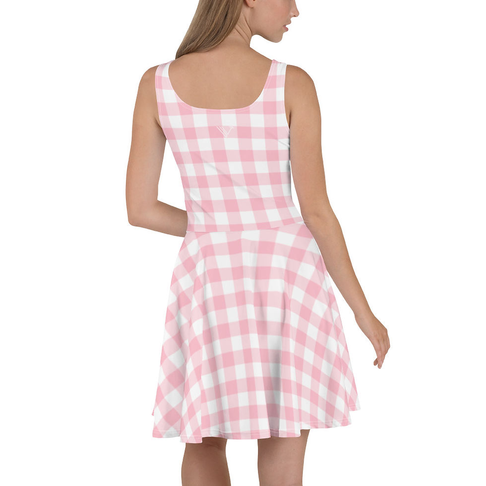 Thumbnail: Veganfornia Barbie - Gingham Flowy Dress